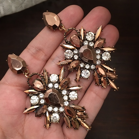 Jewelry - Brown Crystal Earrings